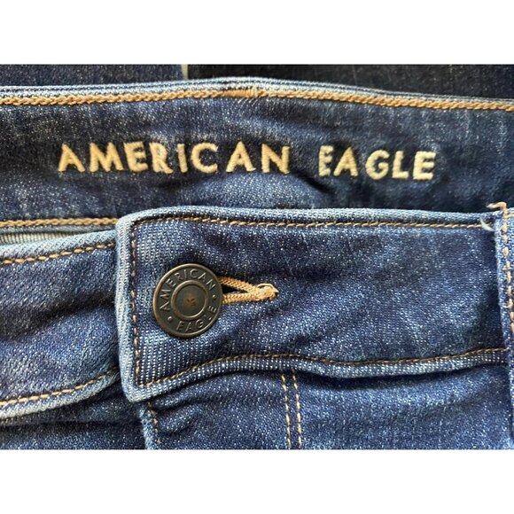American Eagle Jeans Womens Size 14 Super High Rise Flare Stretch Denim - Picture 8 of 13